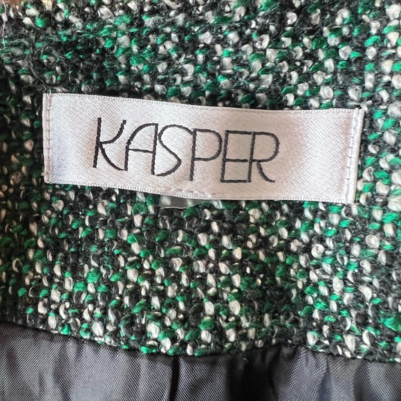 Kasper Women's Emerald Tweed Blazer - Picture 4 of 4